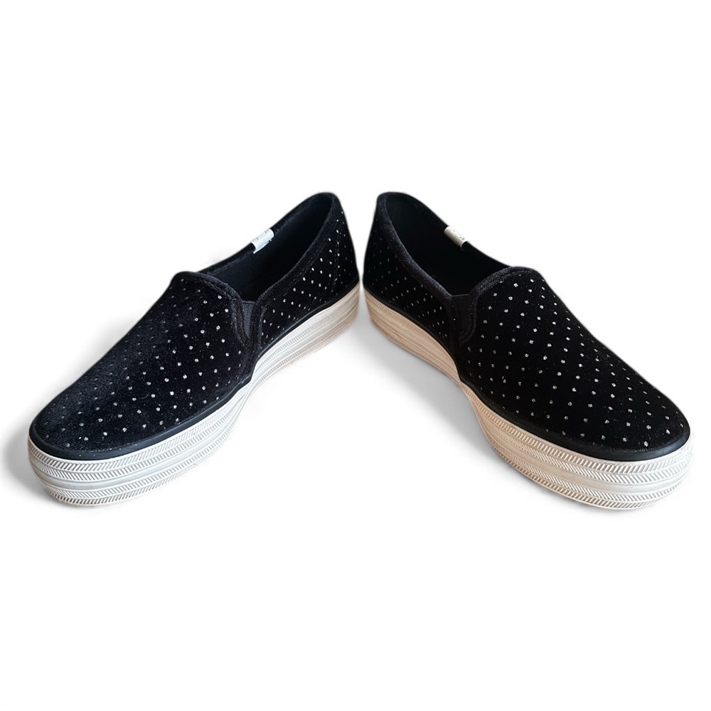EUC kate spade X Keds Double Decker Quilted Diamond Quilted Sneakers Size 6.5 - Picture 4 of 13